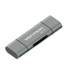 VENTION USB 3.0 + Type C + Micro USB MULTI-FUNCTION CARD READER GRAY METAL TYPE