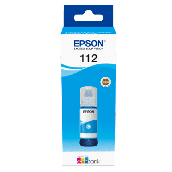 INK CART EPSON  112 Cyan for L6580, L6570, L6550, L6490, L15160, L15150, L11160 – 70ml - C13T06C24A