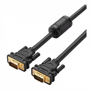 VENTION VGA(3+6) MALE TO MALE CABLE WITH FERRITE CORES 10METER BLACK