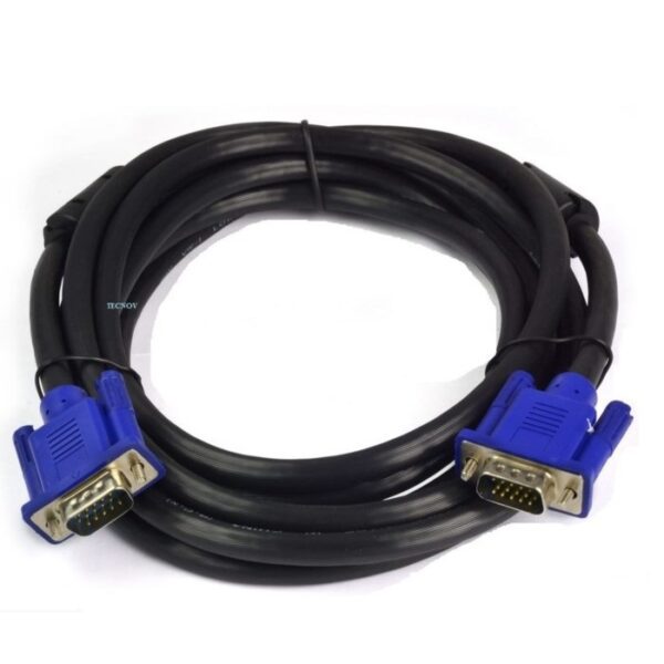 VENTION VGA(3+6) MALE TO MALE CABLE WITH FERRITE CORES 15METER BLACK