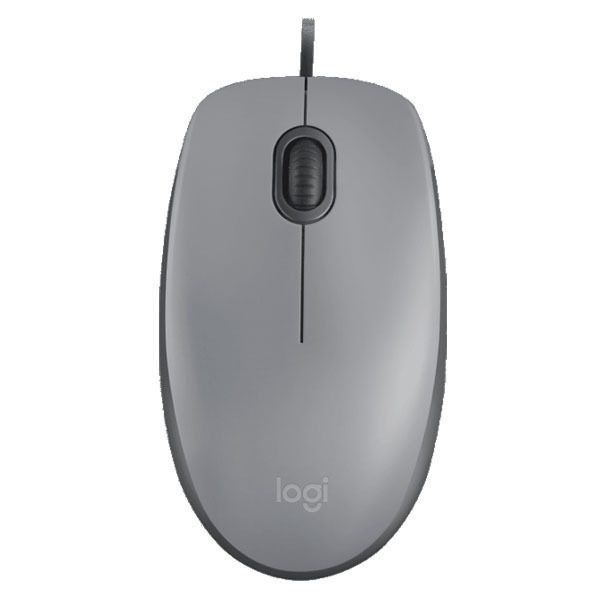 Logitech USB Silent Mouse M110 - Mid Grey - 910-005490
