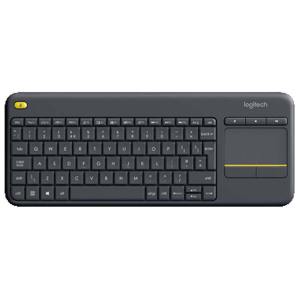 Logitech Wireless Keyboard with TouchPad K400 Plus - Black - 920-007145