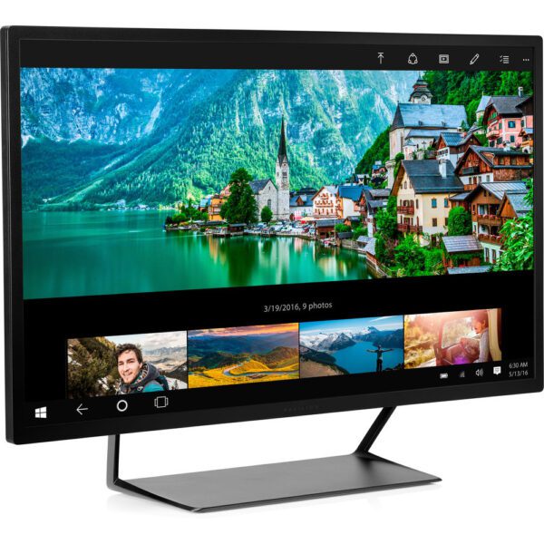HP PAVILION 32" QHD LED MONITOR, Black Color, Connectivity : 2*HDMI, DisplayPort, Integrated USB 2.0 hub with (2) Downstream and (1) Upstream ports - V1M69AA