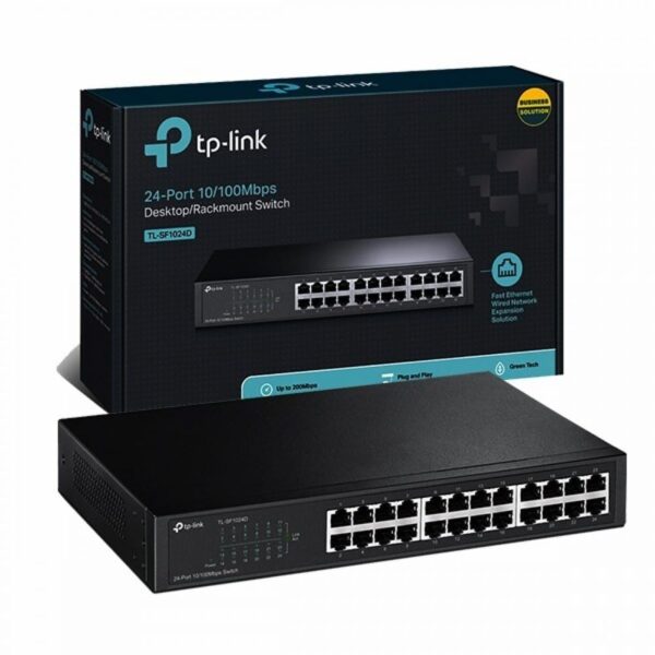 TP-Link 24-port 10/100Mbps Desktop/Rackmount Switch - TL-SF1024D