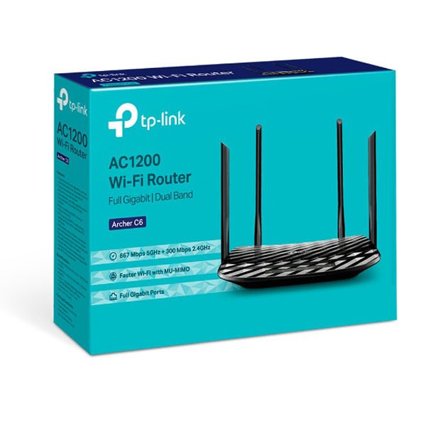 TP-Link AC1200 Wireless MU-MIMO Gigabit Router - TL-Archer C6