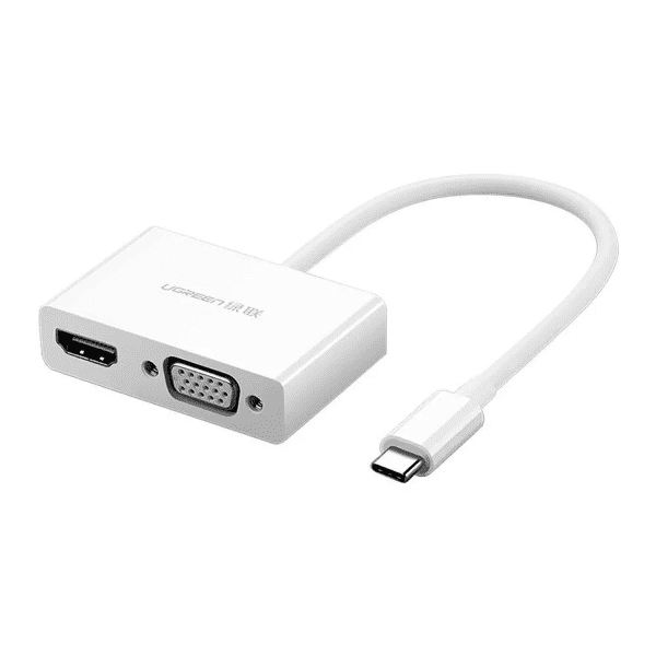 UGREEN USB USB-C to HDMI + VGA Converter - White - MM123