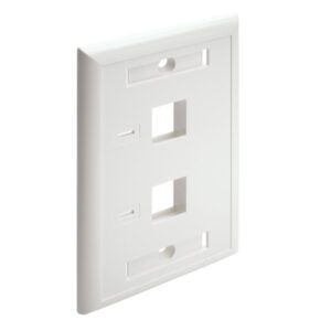 VENTION 2 PORT WALL FACEPLATE WHITE 86 TYPE