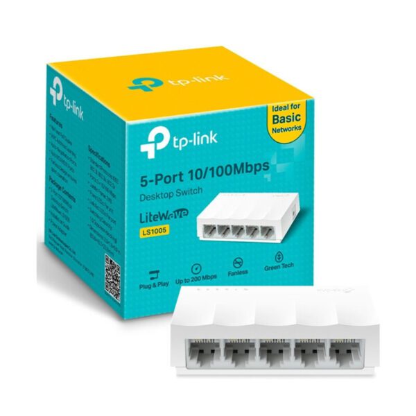 TP-Link 5-port 10/100Mbps Desktop Switch - TL-SF1005D
